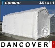 Varastoteltta Titanium 3,5x8x3x4m, Valkoinen